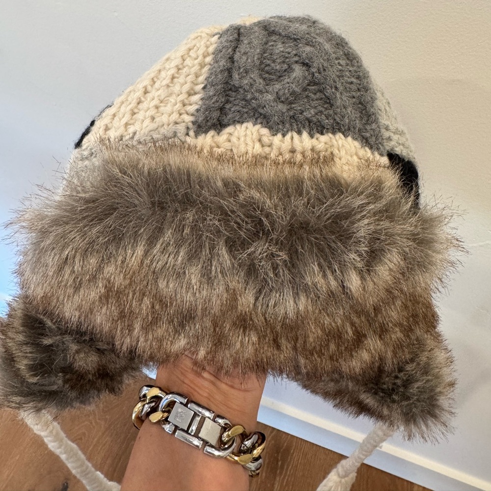 American Eagle Trapper Patchwork Design With Faux… - image 6